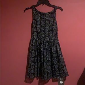 Black paisley dress